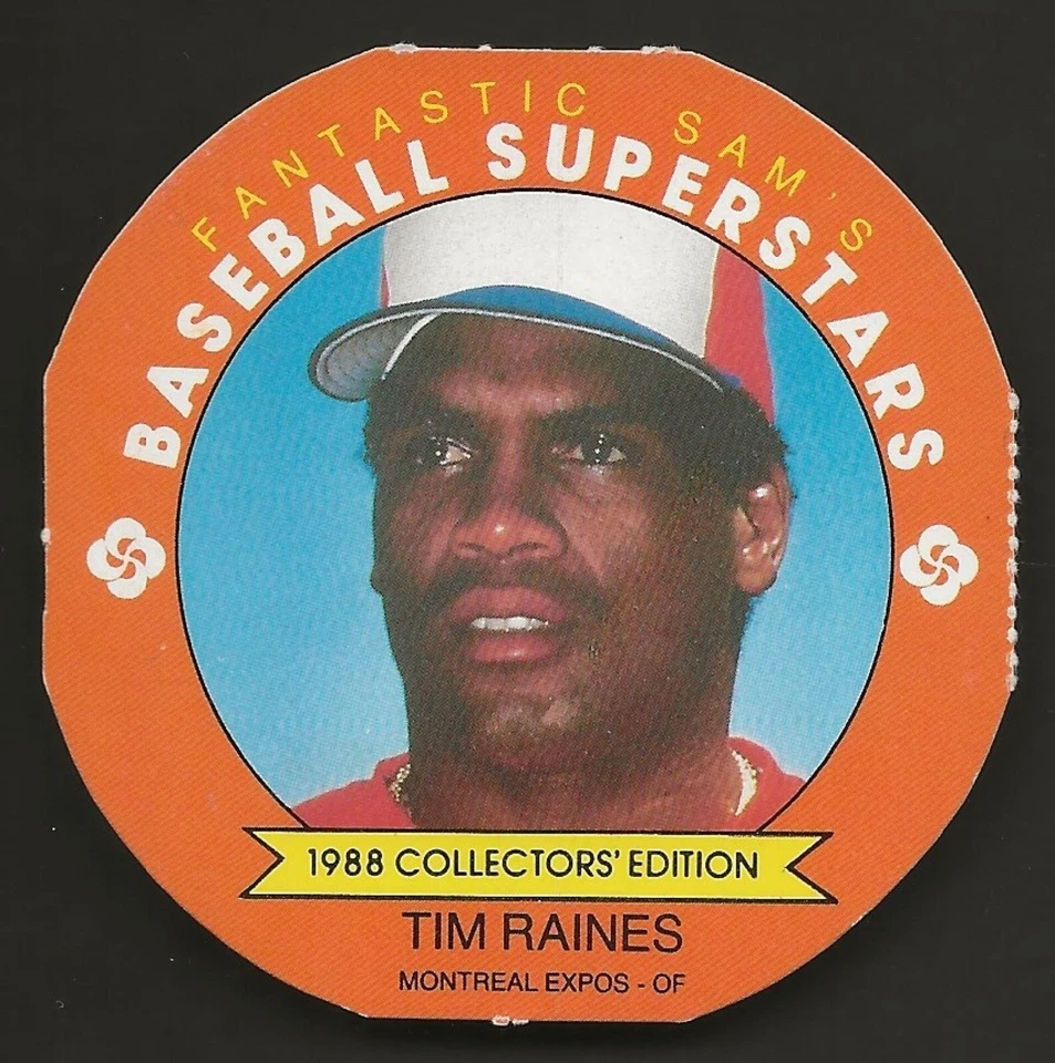 1988 Fantastic Sam's Baseball Superstars Disc #16 Tim Raines MINT - Image 1 of 1