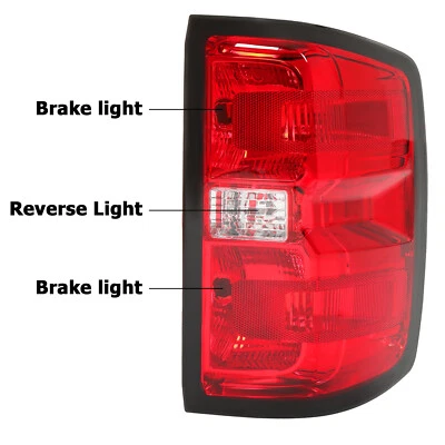 for 2014-2019 Chevy Silverado 1500 Tail Lights Brake Lamp Passenger Right Side - Image 1 of 4