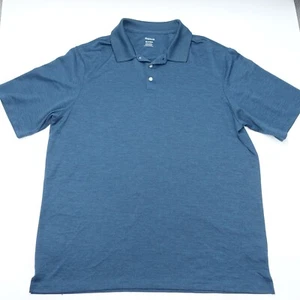 Haggar Polo Shirt Men's XL Tall Blue Short Sleeve Collared Golf Performance - Picture 1 of 6