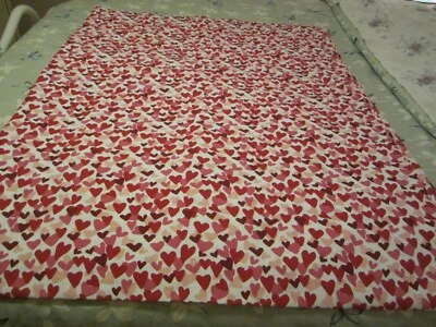 Valentine's Day Red And Pink Hearts Cotton Tablecloth ( 60" x 80" ) - Image 1 of 4