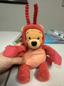 Walt Disney Co Adorable Zodiac Cancer the Crab Winnie the Pooh 8" Bean Bag Plush - Picture 1 of 4