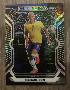 2020-21 Obsidian Richarlison Electric Etch Green # 1/11- White Pulsar Brazil - Picture 1 of 2
