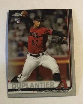 Jon Duplantier 2019 Topps Chrome Update Rookie Card #19 Arizona Diamondbacks RC - Image 1 of 2