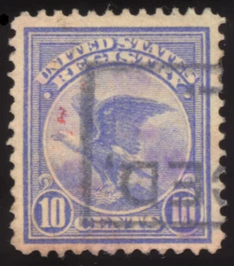 #1 F1 1911 REGISTRATION Stamp Cancelled Used CV $15 - Picture 1 of 2