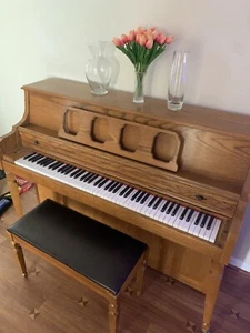 Kimball Piano Upright Piano W/Bench - Picture 1 of 5