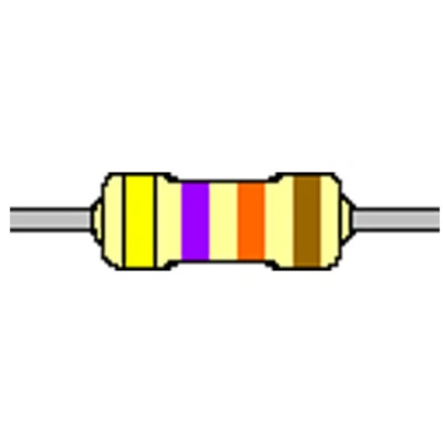 YAGEO Kohleschicht-Widerstand 47 kOhm 5% 0,25W Bauform 0207 gegurtet
