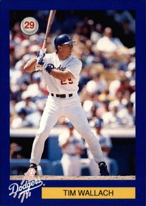 1995 Dodgers Police Baseball Card #27 Tim Wallach