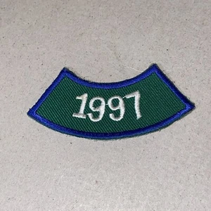 Vintage 1997 Iron On Girl Scout Patch Badge Retro Birthday Year - Picture 1 of 2