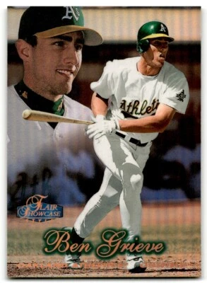 1998 Flair Showcase Row 3 Showstopper Ben Grieve Oakland Athletics #4 - Image 1 of 2