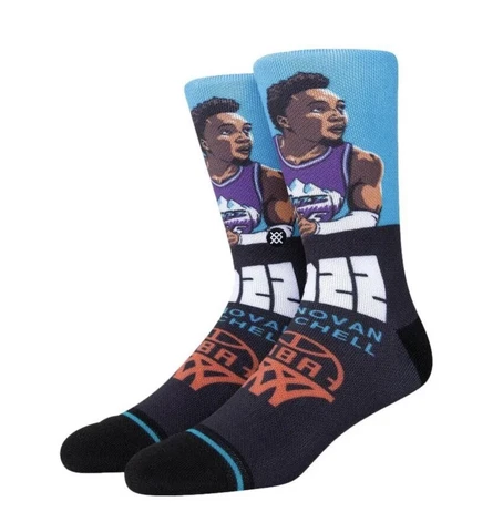 STANCE NBA Utah Jazz Donovan Mitchell Crew Socks Men (6-8.5) Women (8-10.5) Cover