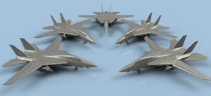 L'Arsenal Models 1/700 F-14A TOMCAT with UNFOLDED WINGS (5) 3D Printed Set - Picture 1 of 1