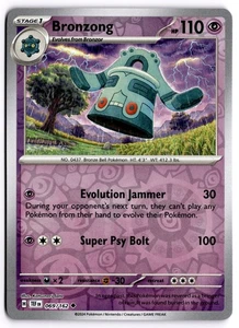 Pokemon TCG Bronzong 069/162 SV05: Temporal Forces Uncommon Reverse Holo - Picture 1 of 1