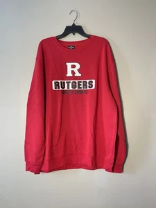 Rutgers Scarlet Knights Men’s Sweater Fleece Size 2XL Colosseum Red New - Picture 1 of 5