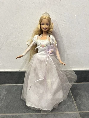 Barbie Rapunzel Wedding Sposa Mattel 2005 Light Up Funzionante Ottima - Immagine 1 di 4
