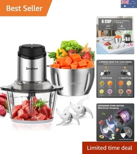 2L Food Processor with Auto Shut-off & Adjustable Speed - Effortless Meal Prep - Picture 1 of 10