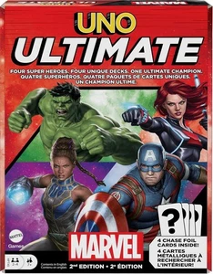UNO Ultimate Marvel Card Game 4 Chase Foil Karten Superhelden 1. Edition Mattel - Bild 1 von 6