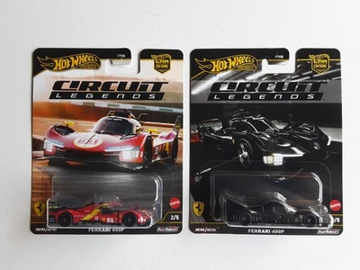 Lote Hot Wheels Premium Car Culture Ferrari Chase y Ferrari 499P 2025 con protector Foto 1 de 4