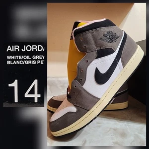 Para hombres Talla 14 Nike Air Jordan 1 Mid SE Zapatos Blanco Negro Piedra Cueva HQ2011-100🔥 - Imagen 1 de 12