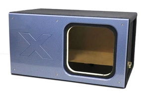 12" Azul Super Weave Pattern Kicker Solo X box-1" - MDF All Around - Heavy Duty Te - Imagen 1 de 7