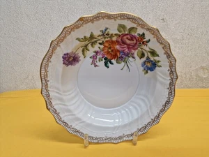 Dresden Porzellan Schale Servierteller Teller Blumen-Dekor ⌀24 cm - Bild 1 von 19