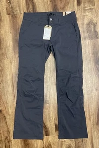 Prana Halle Stretch Roll Up Hiking Gray Pants short inseam 30” Women’s Sz 8 NWT - Picture 1 of 11