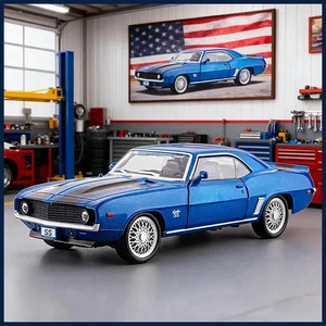 1:32 Chevrolet Camaro SS Supercar Alloy Diecast Car Model Sound Light Boys Gift - Picture 1 of 19