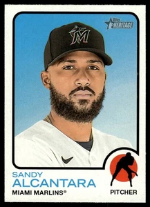 2022 Topps Heritage Sandy Alcantara Miami Marlins #147 - Picture 1 of 2