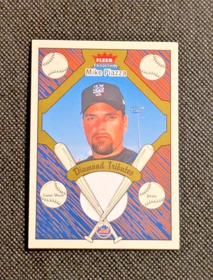 2004 Fleer Tradition MIKE PIAZZA #DT-MP Diamond Tributes Game-Worn Jersey - Mets - Image 1 of 3