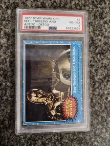 Vintage 1977 Star Wars Opc C-3P0 And R2-D2 #2 PSA 4 - Picture 1 of 2