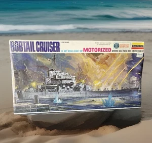 1977 Lindberg Bobtail Cruiser U.S. Navy Missile Assault Ship 1:168 ☆New Sealed☆ - Picture 1 of 6