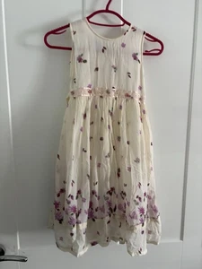 Monsoon Party Dress Age 4/5 Yrs - Floral / Lined / Special Occasion / Girls - Picture 1 of 9