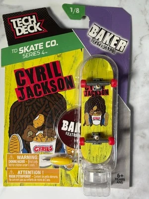 Tech Deck TD SKATE CO. Serie 4 Baker Skateboards Cyril Jackson 1/8 Foto 1 de 2