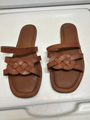 Sandalias de mujer talla 8 Maurices brezo con correa trenzada Foto 1 de 4