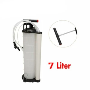 7L Oil Fluid Extractor Manual Vacuum Fuel Petrol Pump Transfer Syphon Suction - Imagen 1 de 8