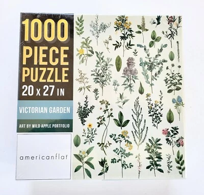 Nuevo Puzzle Americanflat 1000 Piezas Jardín Victoriano Manzana Salvaje Portafolio 20×27 Foto 1 de 4