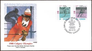 🍁Canada #1112 / 1111 "Olympic Winter Game" Brand New 1986 Fleetwood Cover - Picture 1 of 2