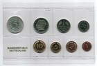 1Pf. bis 5 DM 1966 J Deutschland / BRD / Kurssatz PP Auflage nur 1000 Stück PP