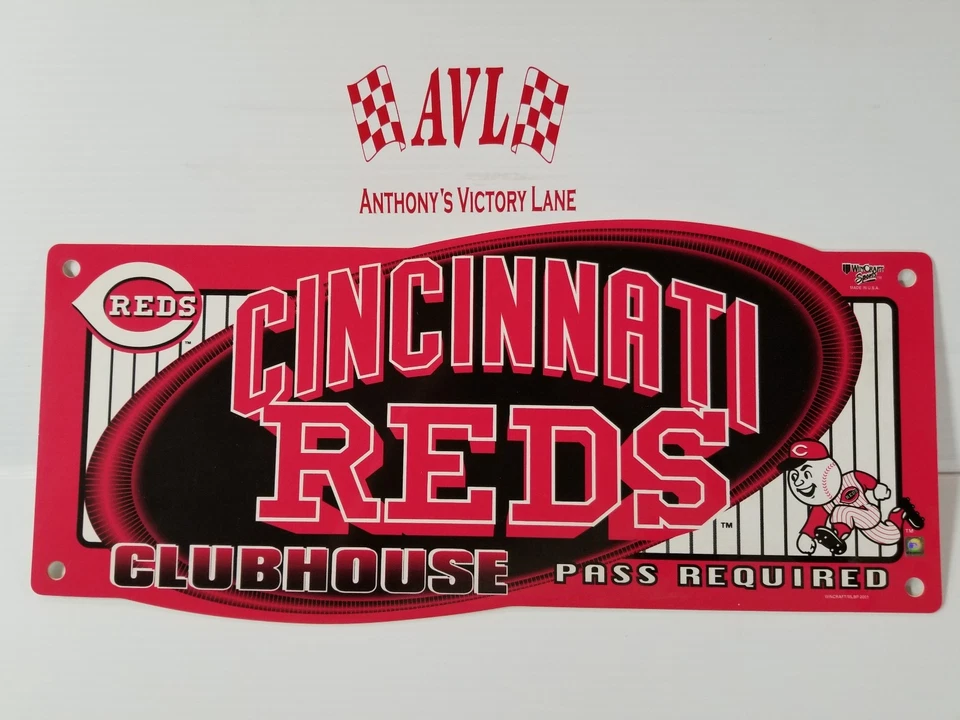 CINCINNATI REDS CLUBHOUSE SIGN BY WINCRAFT NEW - Image 1 of 1