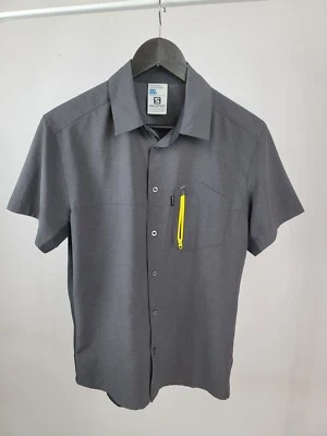 Camisa Salomon Advanced Skin Active Dry Abotonada Gris Exterior Hombre Talla S Foto 1 de 4