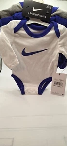 Nike 3 Pack Bodysuits Newborn - Baby Infant NWT - Picture 1 of 3