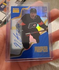 2022-23 Skybox Premium Noah Cates Prospects Autograph Blue