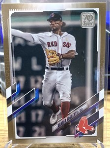 Xander Bogaerts ‘21 Topps Baseball #476 Gold #’d 1244/2021 Red Sox