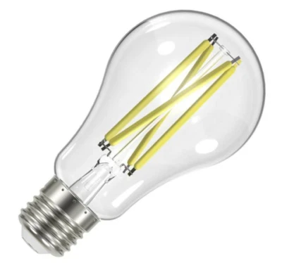 Bombilla LED SATCO S12430 - Blanco Natural - Transparente - Regulable - Pack de 3 Foto 1 de 2