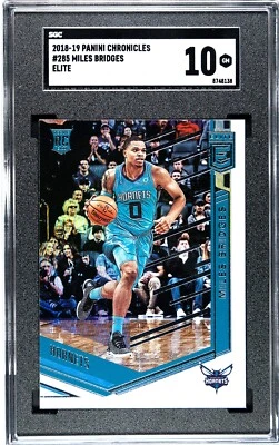 2018-19 Panini Chronicles Elite #285 Miles Bridges Rookie SGC 10 GEM MINT RC - Image 1 of 2