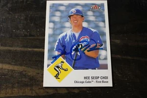 TARJETA AUTOGRAFIADA HEI SEOP CHOI CHICAGO CUBS - Imagen 1 de 1