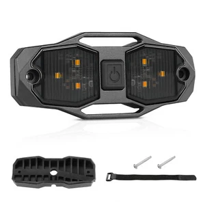 For UTV Polaris Ranger RZR XP 1000 Amber Universal Roll Bar Mount LED Dome Light - Picture 1 of 8