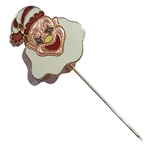 Espeluznante Payaso Palo Pin Broche Sombrero Kitsch Carnaval Esmalte Circo Vintage Años 80 M&B - Imagen 1 de 11
