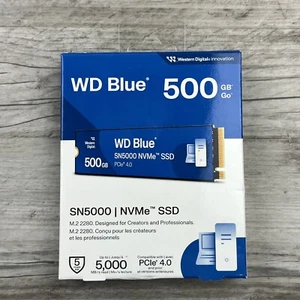 Disque SSD interne WD 500 Go bleu SN5000 NVMe WD WDS500G4B0E - Photo 1/8