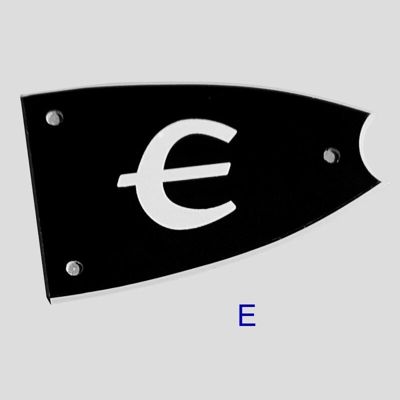 Piezas de guitarra para Epiphone LP 'E' TRUSS ROD PLACA DE CUBIERTA, 2 capas negro Foto 1 de 1