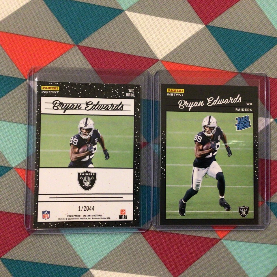 #30 Bryan Edwards Raiders RC 2020 Panini Instant Rated Rookie Retro football NFL - Image 1 of 1